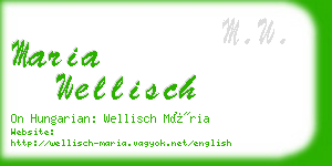 maria wellisch business card